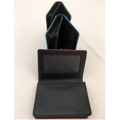 Image of Saffiano Genuine Leather Business Card Holder